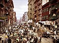 Little Italy in Manhattan, New York City around 1900