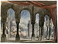 Image 72Set design for Act 5 of La reine de Chypre, by Charles-Antoine Cambon (restored by Adam Cuerden) (from Wikipedia:Featured pictures/Culture, entertainment, and lifestyle/Theatre)