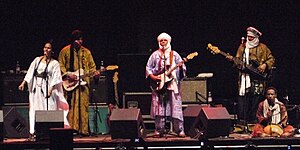 Tinariwen performing in Nuremberg, 2010