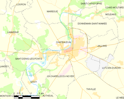 Kart over Châteaudun