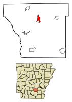 Location in Cleveland County and Arkansas