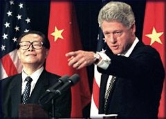 1998年6月27日、中華人民共和国主席江沢民と