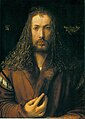 Q5580 zelfportret door Albrecht Dürer in 1500 (Schilderij: Albrecht Dürer) geboren op 21 mei 1471 overleden op 6 april 1528