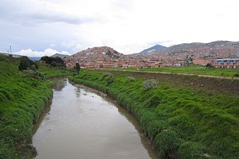 Tunjuelo River in Ciudad Bolívar