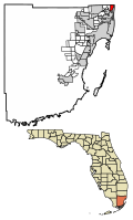 Location in Miami-Dade County, Florida