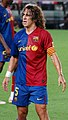 Dönemin Barcelona kaptanı Carles Puyol.