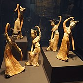 Statuettes of dancers; 8th century; ceramic; Historical Museum of Bern (Switzerland)