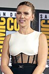 Scarlett Johansson, who portrays Natasha Romanoff / Black Widow, at San Diego Comic-Con in 2019