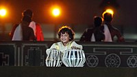 Master Keshava a seven-year old Prodigy from Puducherry plays the tabla at the opening ceremony