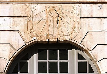 The orangery's sundial