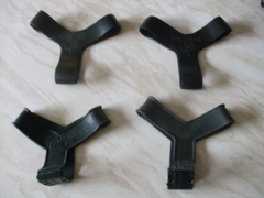 Two pairs of early fin grips: Beuchat Fixe-Palmes and Mares Fissapinne