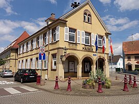 The town hall in Holtzheim