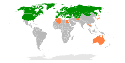      členské státy      partnerské státy pro spolupráci
