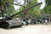 ベトナム、ホーチミン市の戦争証跡博物館の展示車両。