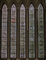 The Five Sisters window, in the Early English style
