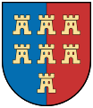 The historical coat of arms of the Transylvanian Saxons[g]