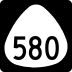 Hawaii Route 580 marker