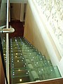LED glass stair
