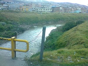 Tunjuelo River in Tunjuelito
