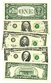U.S. Federal Reserve notes - "Greenbacks" in the mid-1990s.