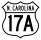 U.S. Highway 17A marker