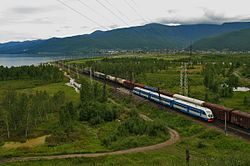 Trains on Circum-Baikal Railway, Slyudyansky District