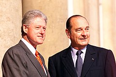 1999年6月17日、フランス共和国大統領ジャック・シラクと