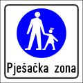 III-78 Pedestrian zone