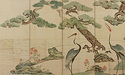 Cranes, Pines, and Bamboo
