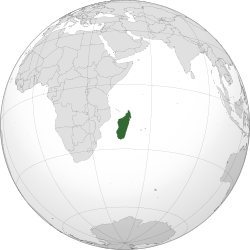 Location of Madagascar