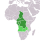 Map indicating Central Africa