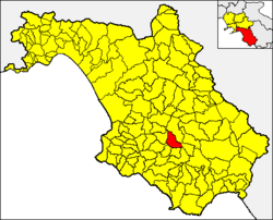 Lokasi Campora di Provinsi Salerno