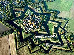 Bourtange, Niederlande: Prototypisches Bastionär- und Polygonalsystem