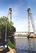 The Hefbrug bridge at Waddinxveen crossing the Gouwe