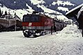 1044.216 with the current livery that was introduced on the second subseries in 1989 at San Candido, Italy in 1991.