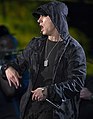 Image 34American rapper Eminem has gone by multiple honorifics, such as "King of Hip-Hop" and "King of Rap". (from Honorific nicknames in popular music)