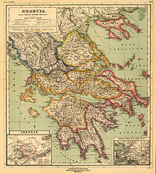 Kaart van Griekeland