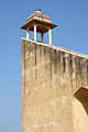 The observation deck at the top of the giant sundial located at Jantar Mantar, Jaipur, Rajesthan, India.