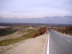 A road in the Parwan Province, near the Sayed Bridge which is located short distance north from Bagram Air Base.