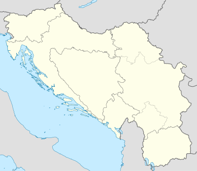 2018–19 ABA League Second Division is located in Yugoslavia