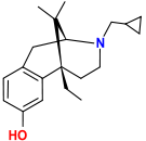 Chemical structure of gemazocine.