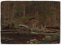 Old Lumber Dam, Algonquin Park, Spring 1912. National Gallery of Canada, Ottawa