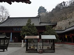 Main courtyard of the Temple of Tianfei in Nanjing.