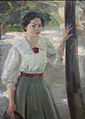 Бранко Поповић: Девојка у природи (1910)