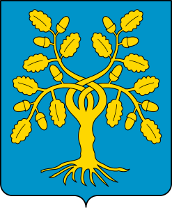 Coat of Arms of the family "della Rovere", Princes of Urbino, through their association with the powerful "Montefeltro" Ducal family since 1503 also