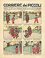 Image 40The cover of the Corriere dei Piccoli on 11 July 1911 carries a cartoon strip in the Italian style without speech bubbles. (from Culture of Italy)