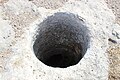 Gaping hole in cistern at the Zanoah Ruin