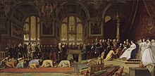 Napoleon III receiving the Siamese embassy at the palace of Fontainebleau in 1864