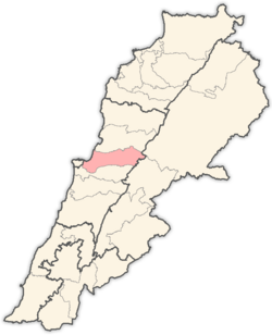 Location in Lebanon