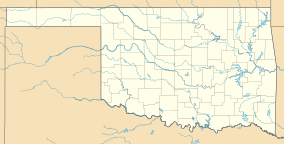 A map of Oklahoma showing the location of Great Plains State Park